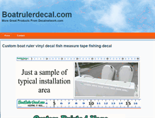 Tablet Screenshot of boatrulerdecal.com